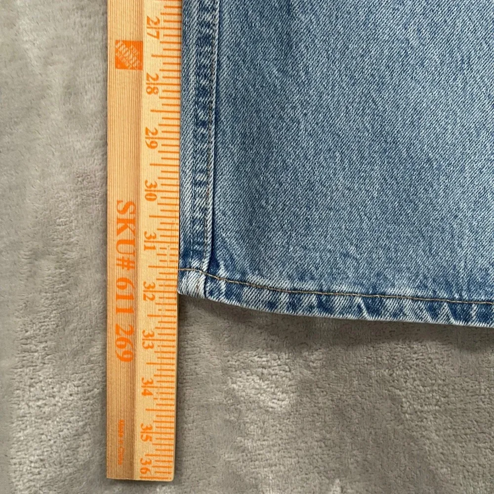 Vintage Levis 501 Jeans Mens 36x32 Blue Button Fly Made in USA Denim Light Wash